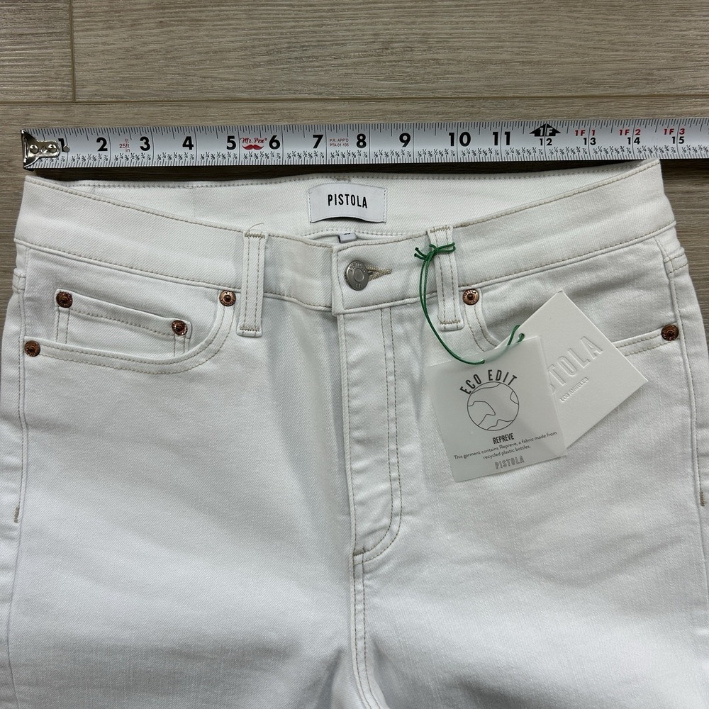Pistola NWT Monroe Crop High Rise Cigarette Jean Size 30 Denim Straight Leg - Picture 9 of 13